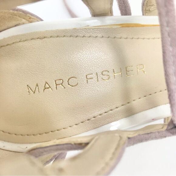 Marc Fisher TRUTHE Colorful Floral Pointed Toe Faux Lavender Suede Zip Back Heel - Picture 15 of 16